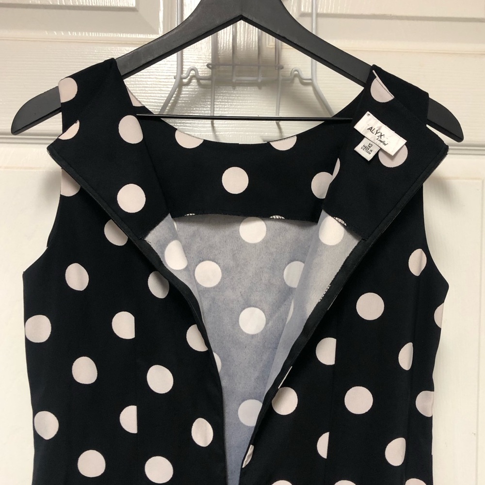 ALYX Limited Polka Dot Sleeveless Black Dress - Picture 8 of 11